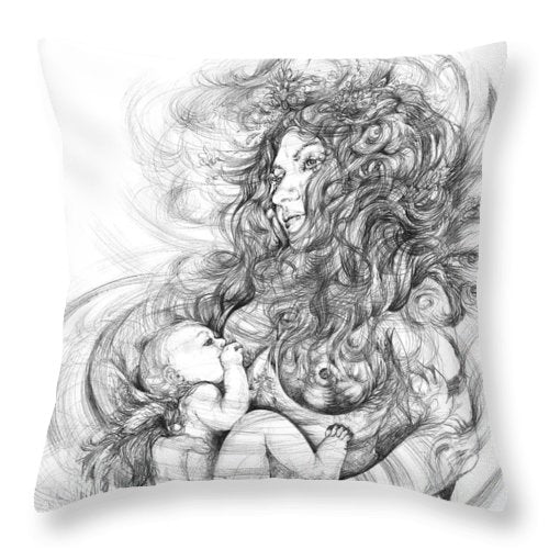 Motherchild - Throw Pillow